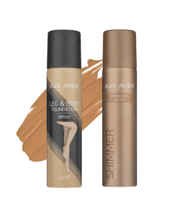 ALIX AVIEN - Purškiama kūno pudra + Švytėjimo suteikiantis kūno purškiklis
